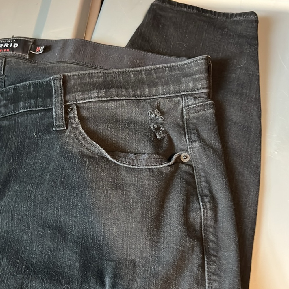 Torrid Sky High Skinny Black Jeans - Picture 8 of 14